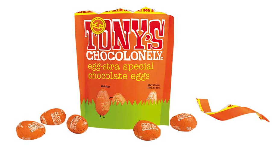 Tony's Chocolonely Egg-stra Special Chocolate Eggs - Milk Caramel Sea Salt 178g