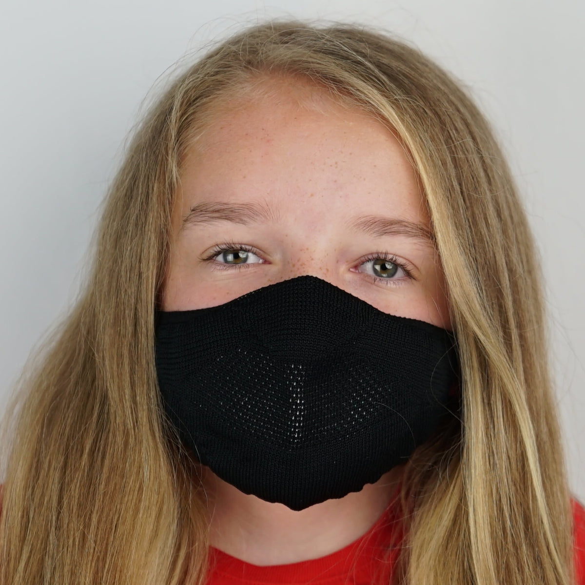 Kids Face Mask Black Mars Knitwear