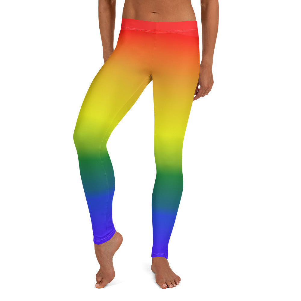 rainbow workout leggings