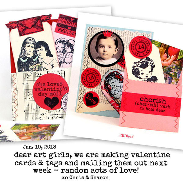 valentine cards and tags