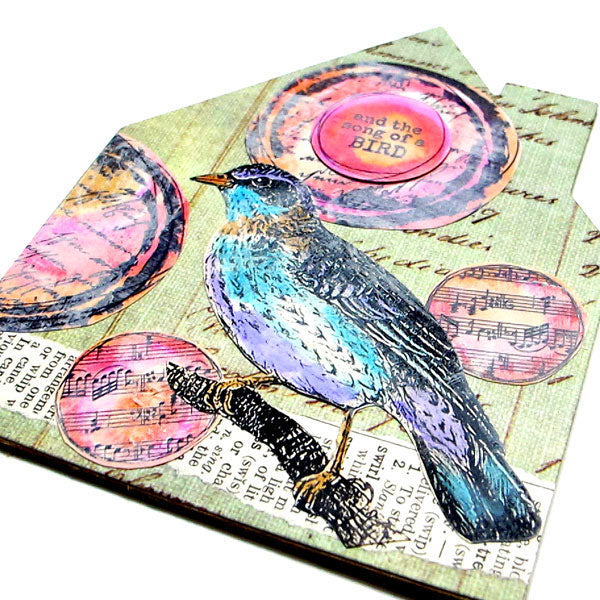 And The Song Bird Rubber Stamp