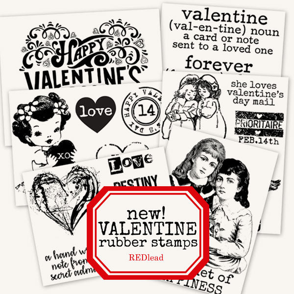 new valentine rubber stamps