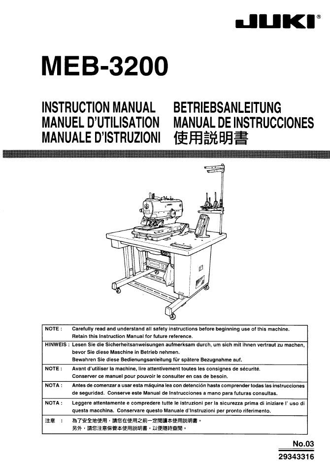 manual instruction pdf meb juki machine sewing eyelet buttonholing abc