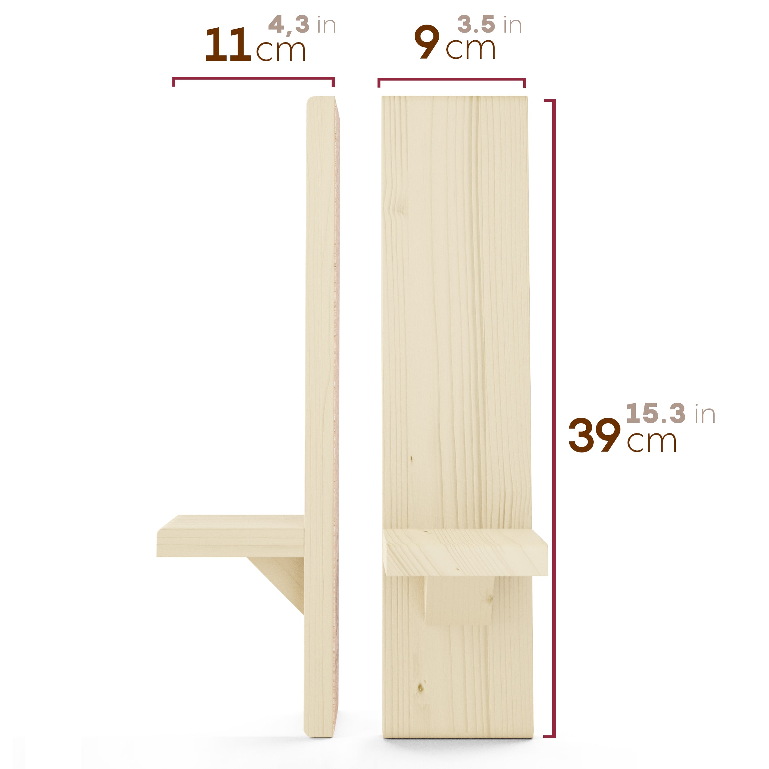 Large Natural Wall-Mounted Candle Sconces - LocalBeavers