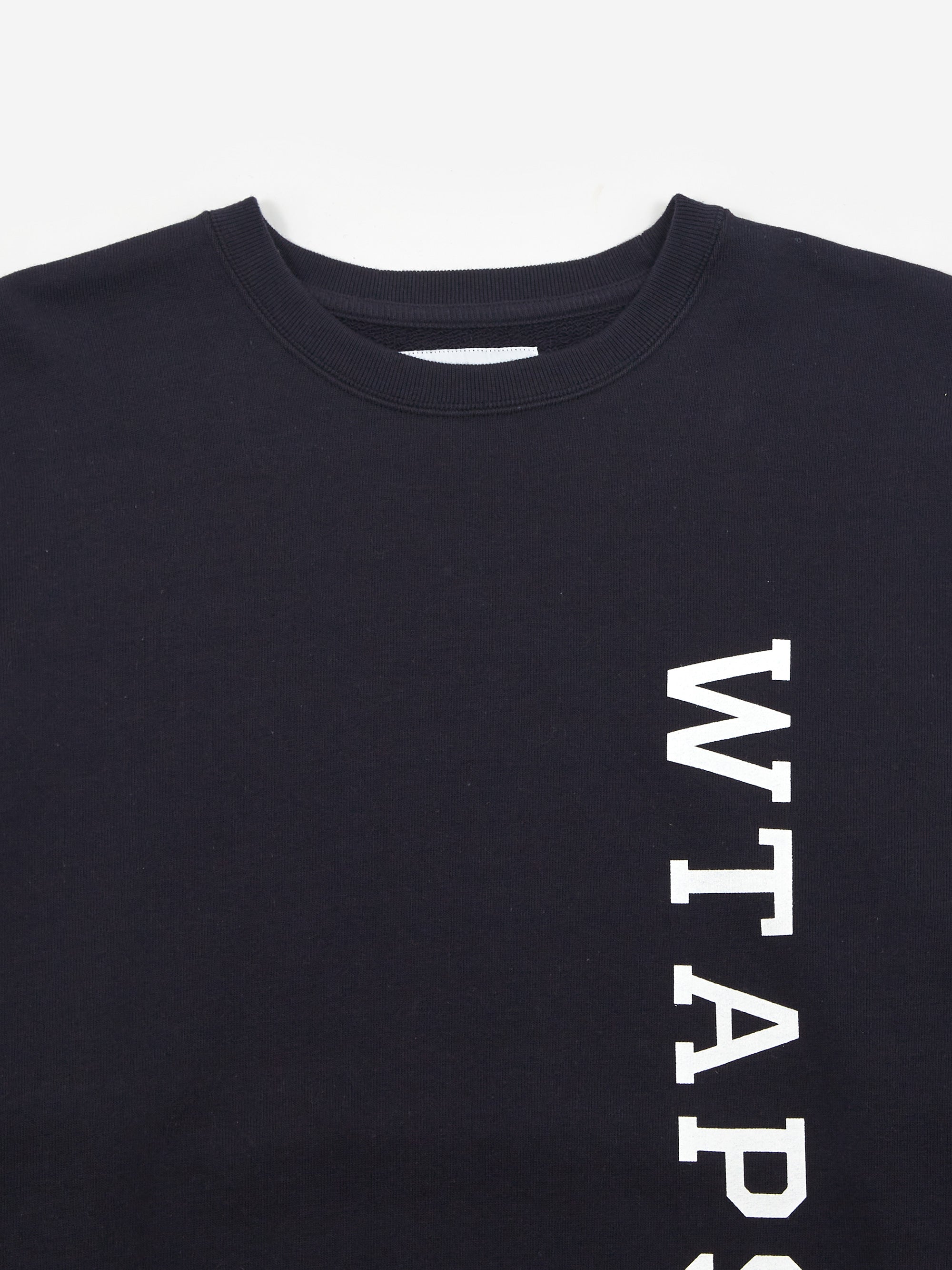 WTAPS Design 01 / Sweater / Cotton. College - Navy