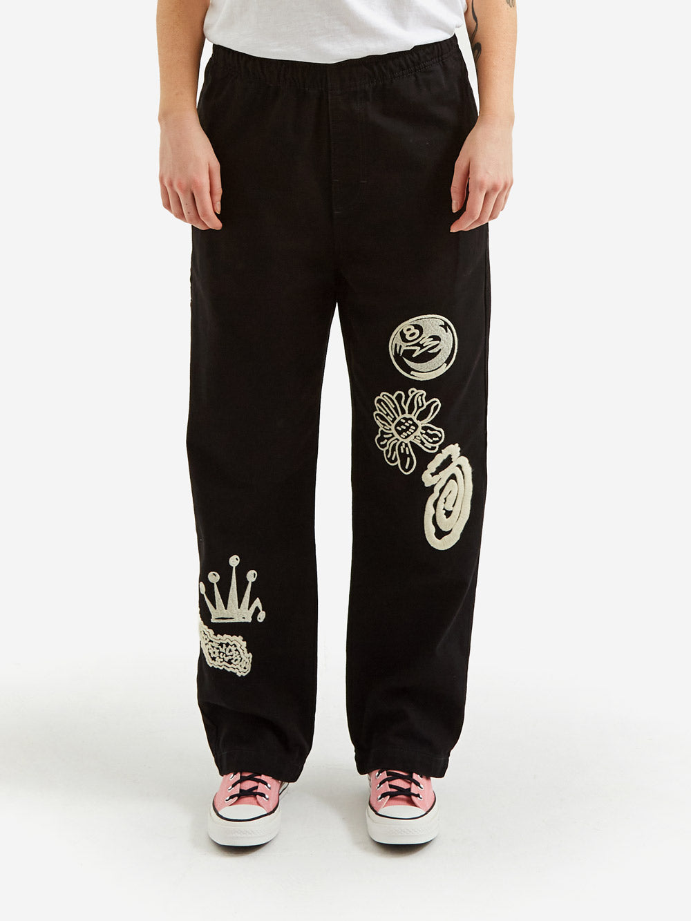 Stussy Noma Icon Beach Pant W - Washed Black