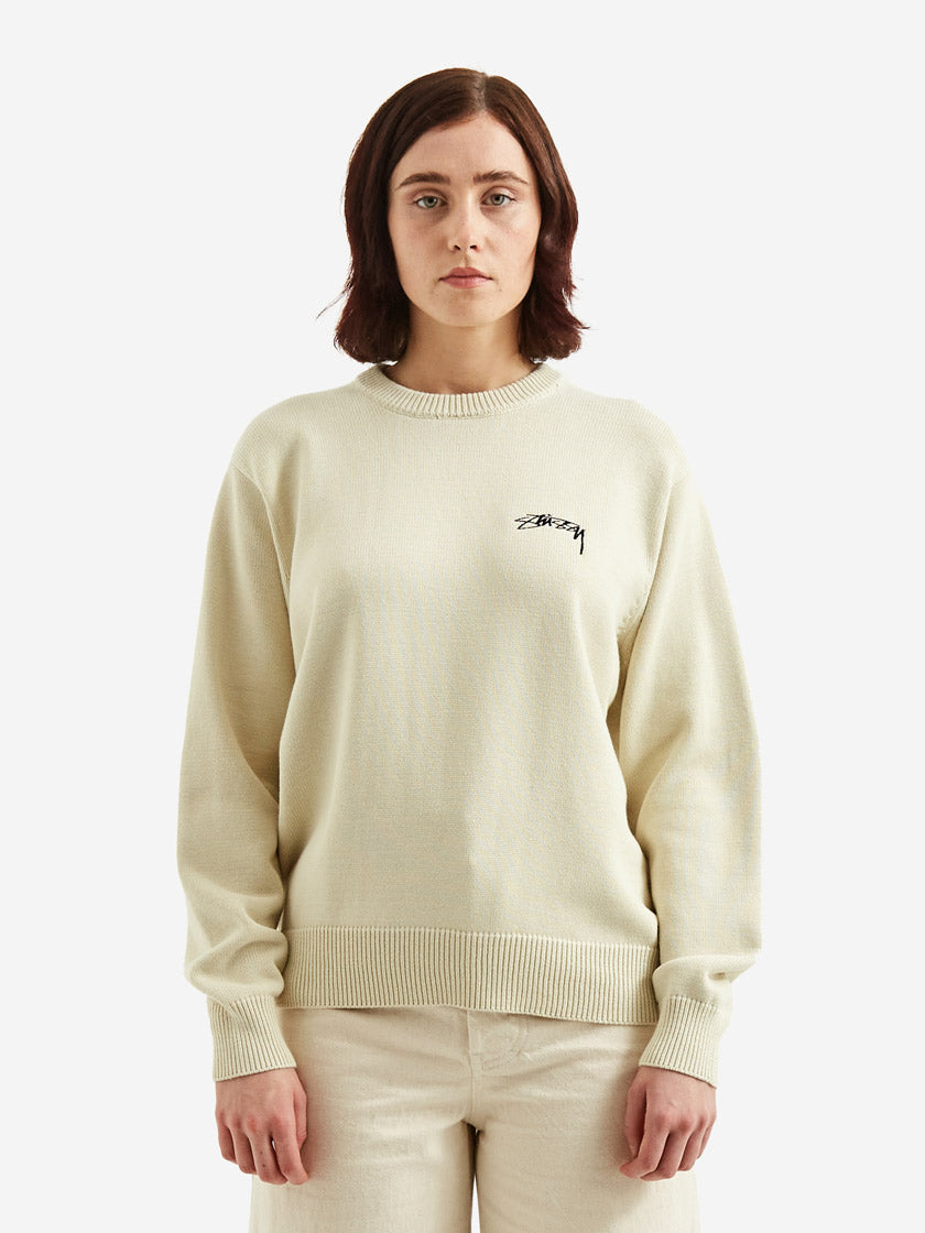 Stussy Care Label Sweater Natural-