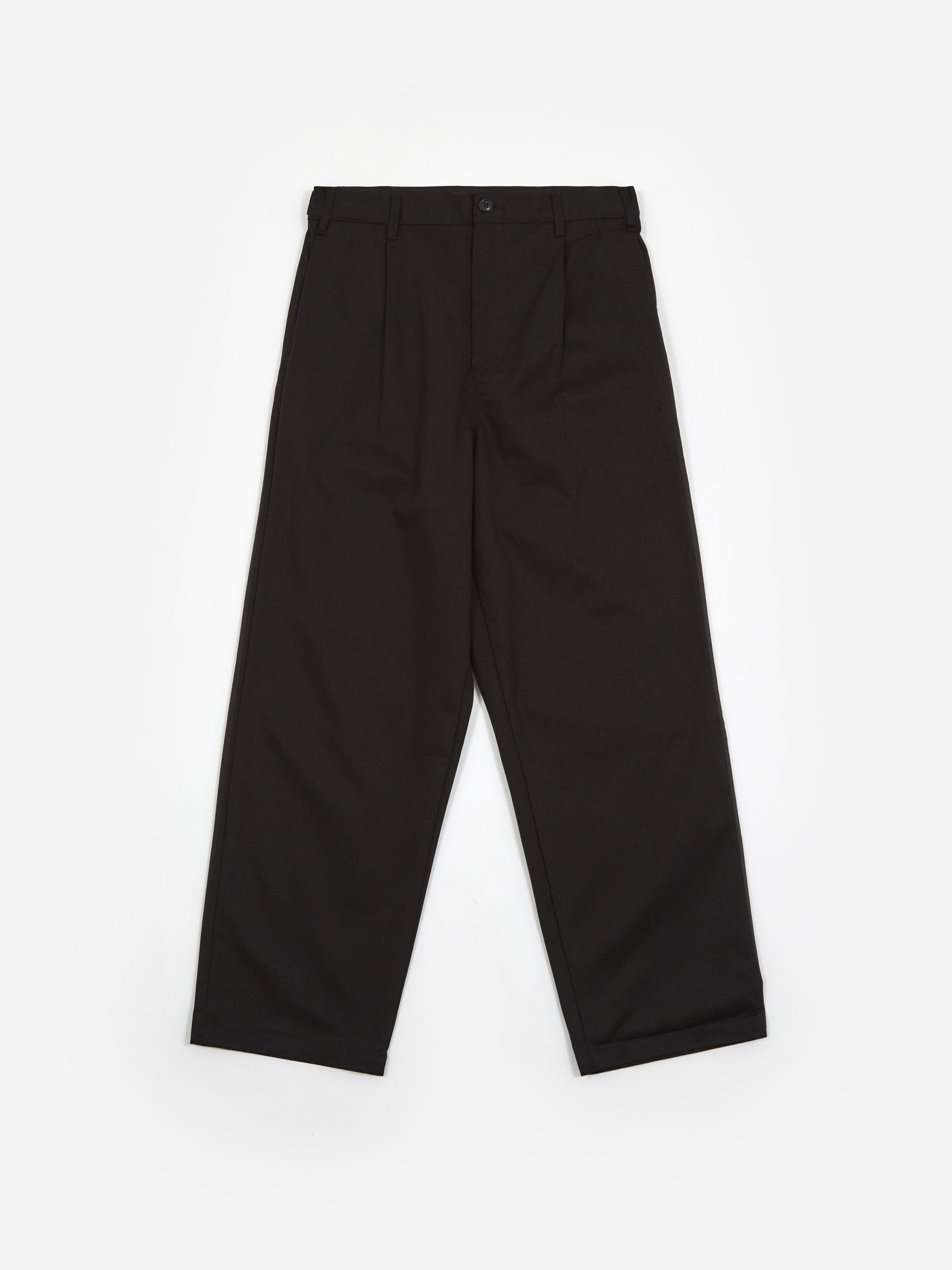 Stussy Twill Volume Pleated Trouser - Black – Goodhood