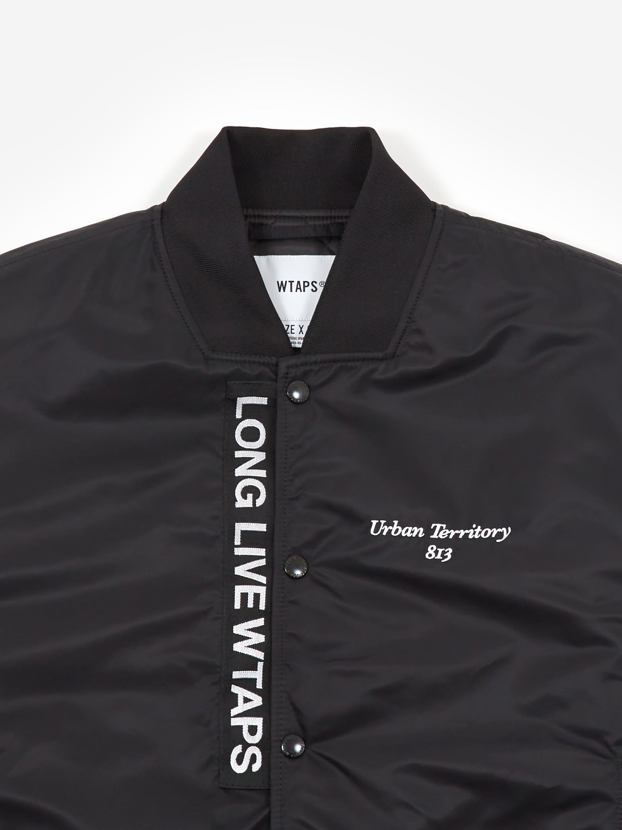 WTAPS Team / Jacket / Nylon. Twill. UT813 - Black – Goodhood