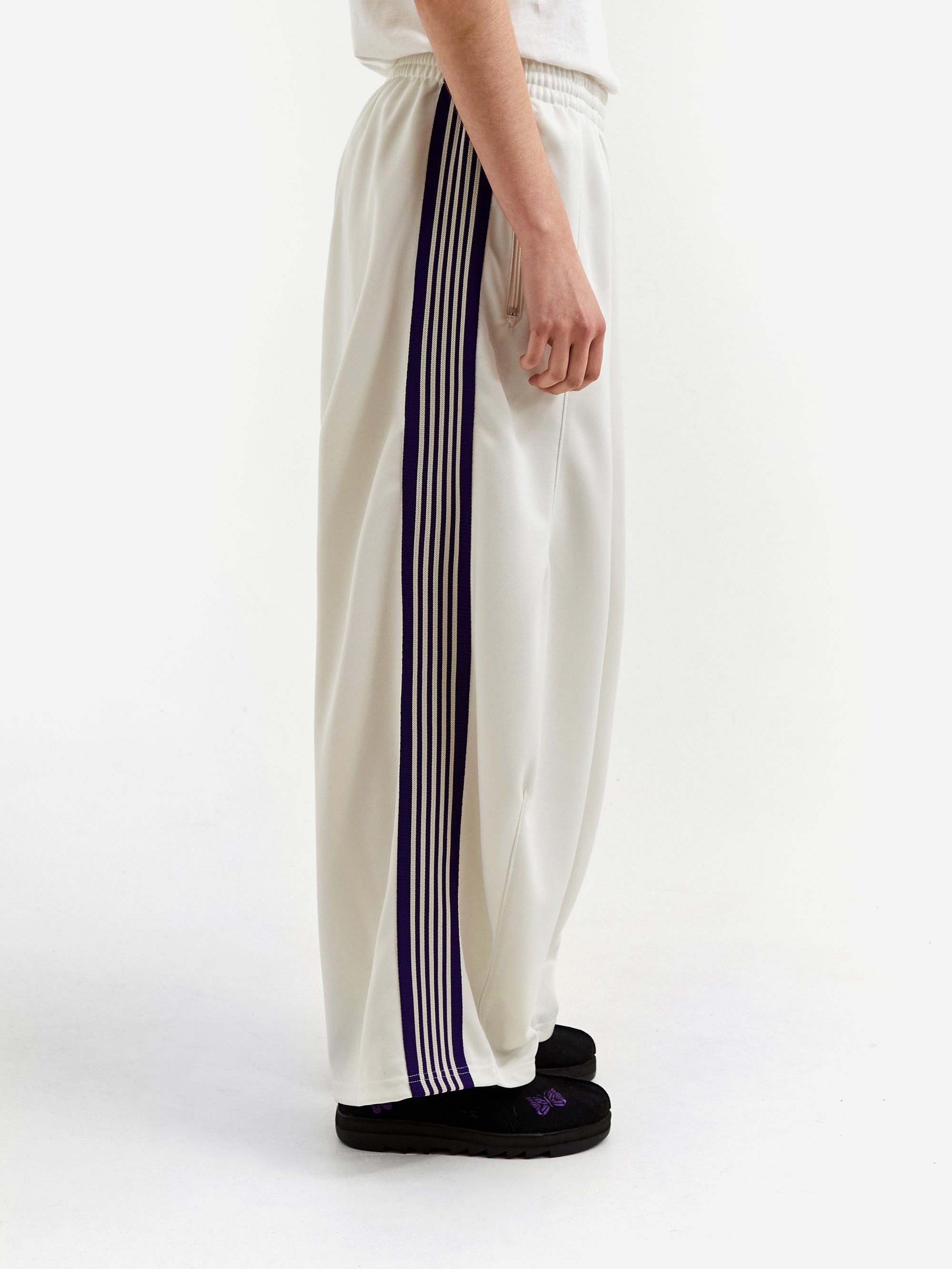 Needles H.D Track Pant - Poly Smooth - Ice White