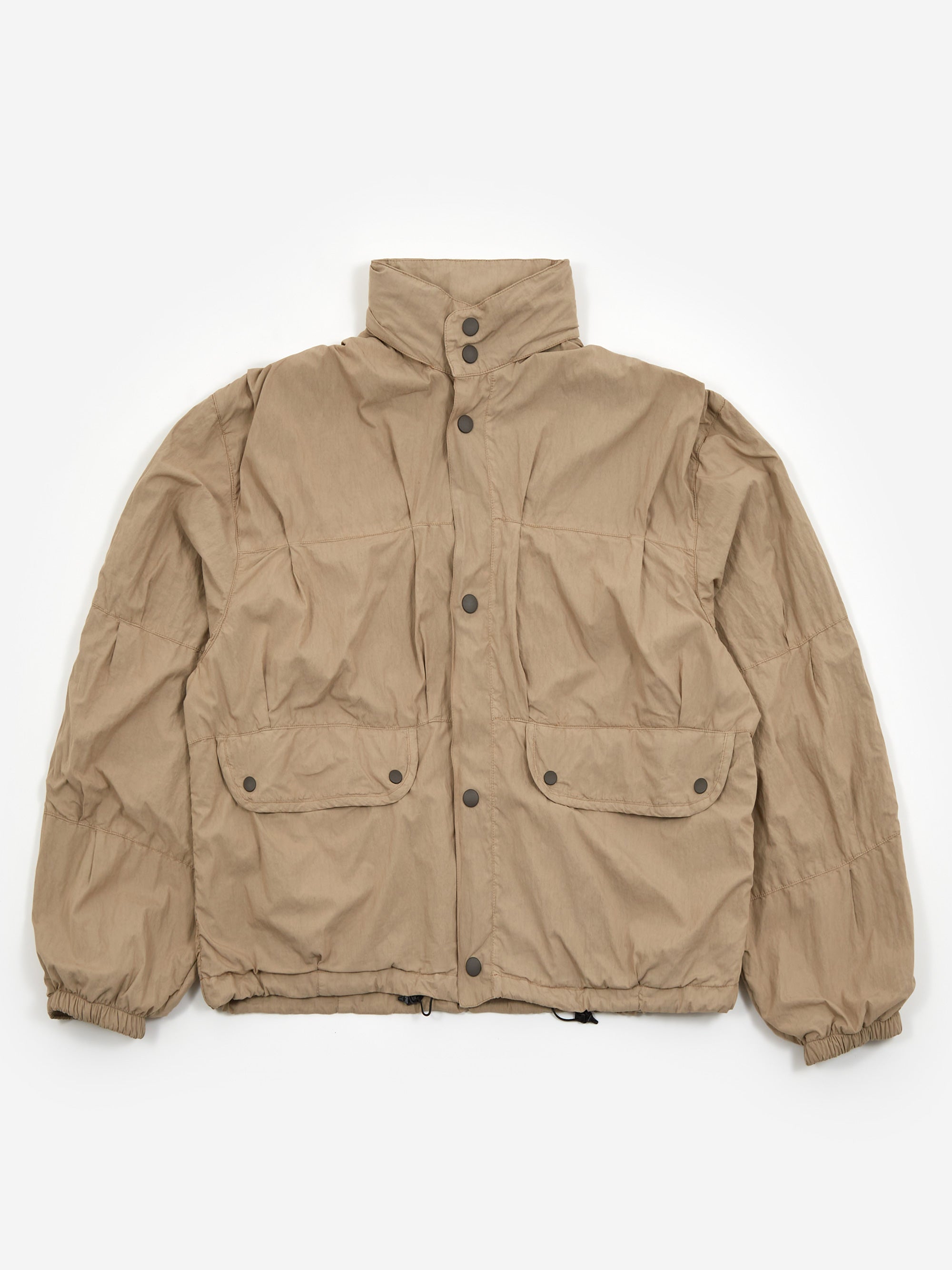 Our Legacy Exhale Puffa Jacket - Metallic Sand Parachute Poplin