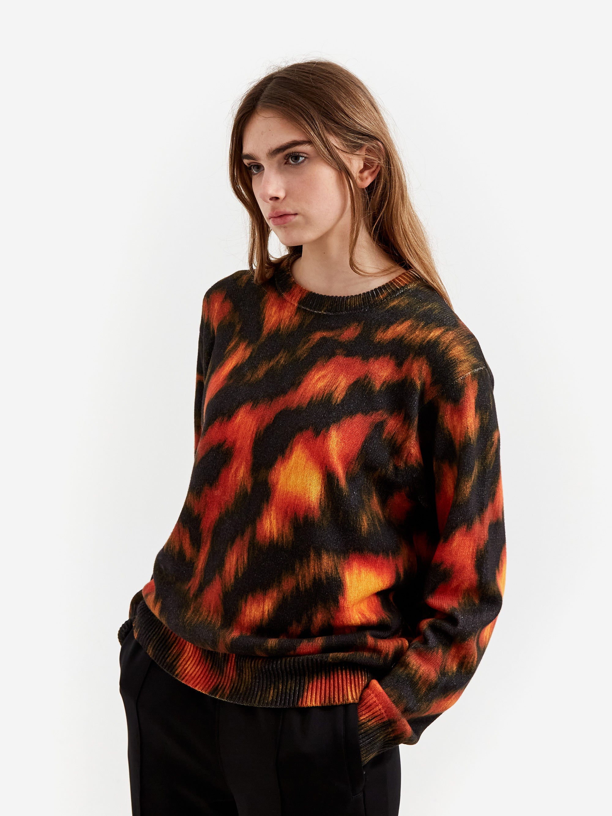 Stussy Printed Fur Sweater W - Tiger