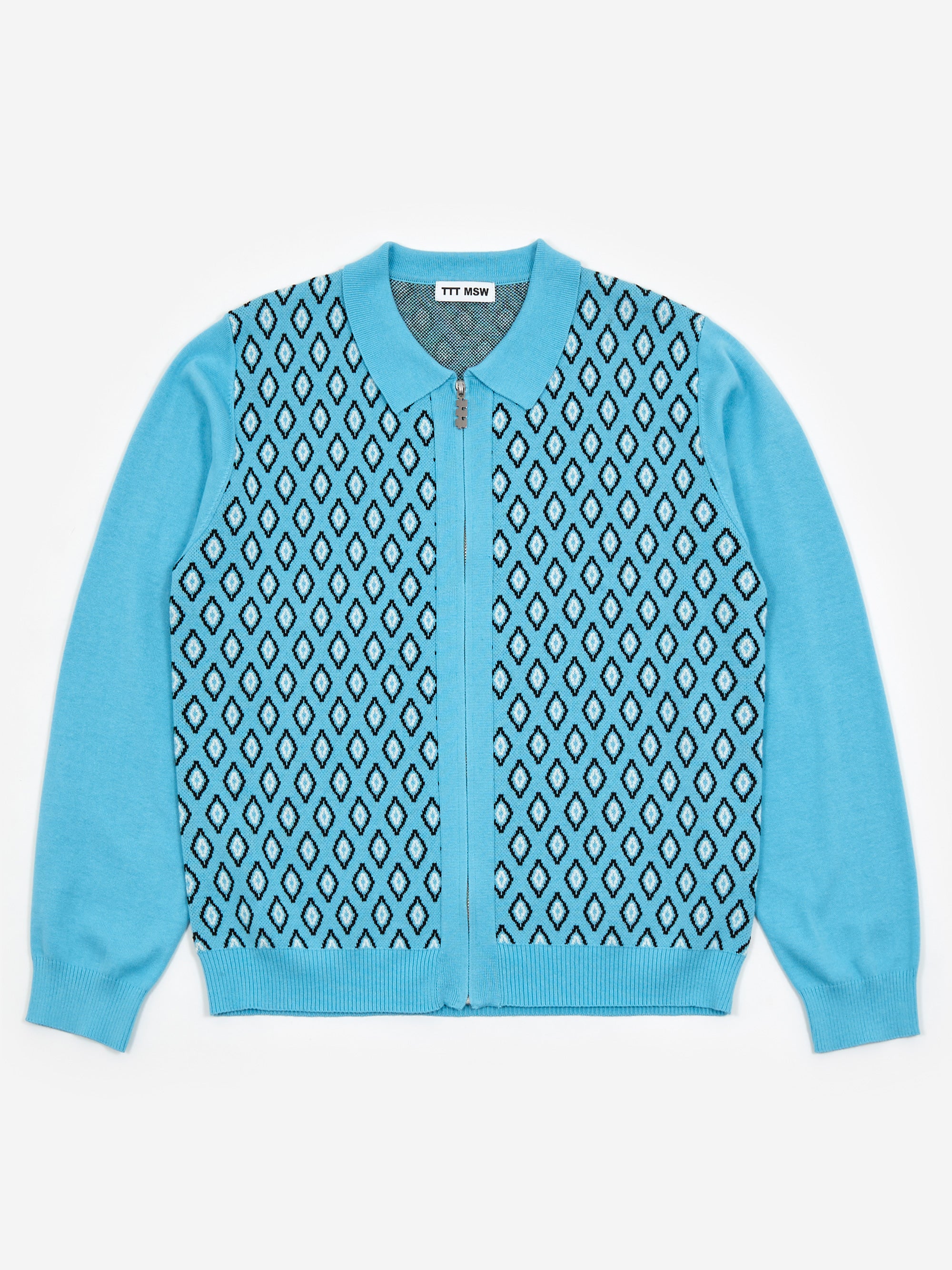 TTT MSW Diamond Knit Polo - Blue – Goodhood