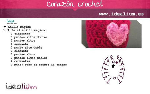 Patrón Corazón de Crochet