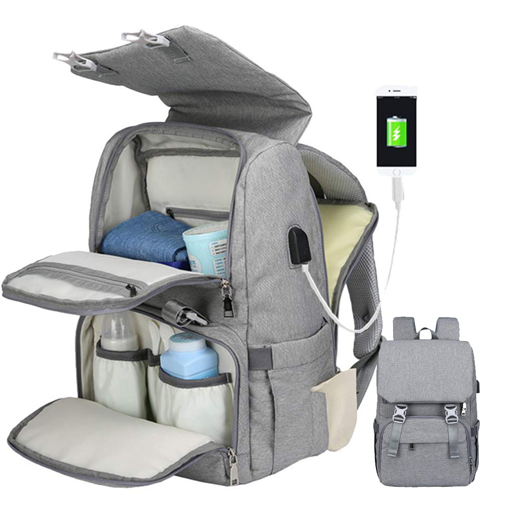 diaper backpack with charger