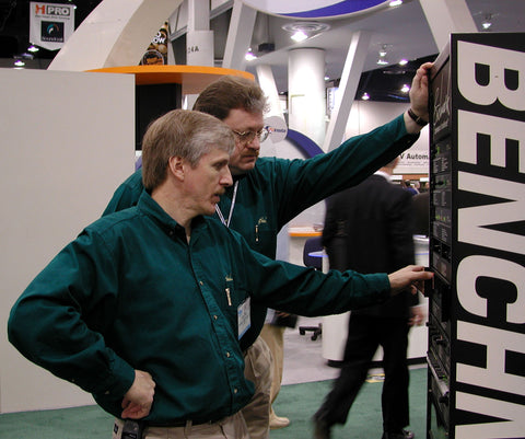 John Siau with Rory Rall at NAB 2001