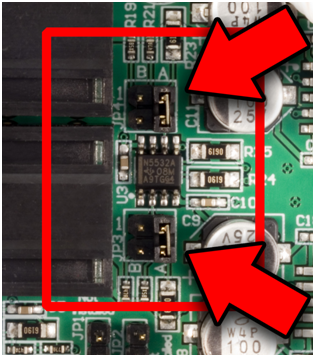 Gain jumper chip in HPA circuit board