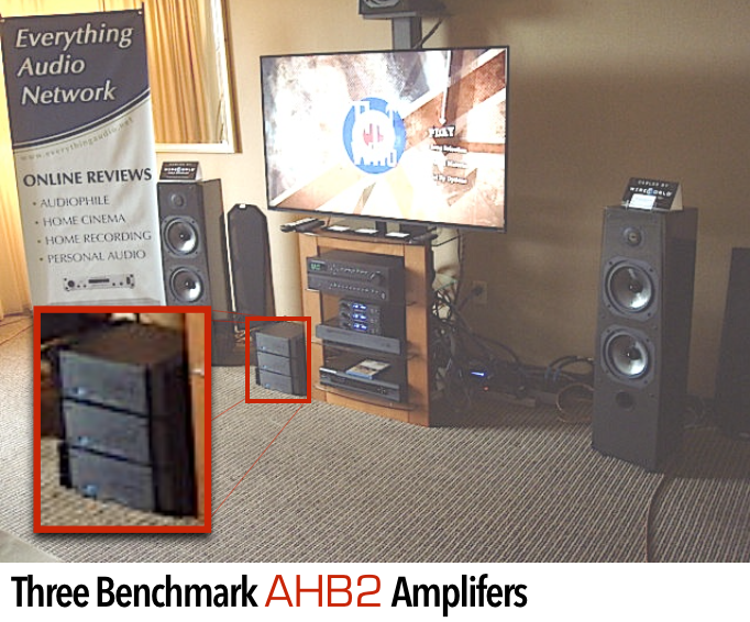 Home theater with 3 AHB2 Amplifiers