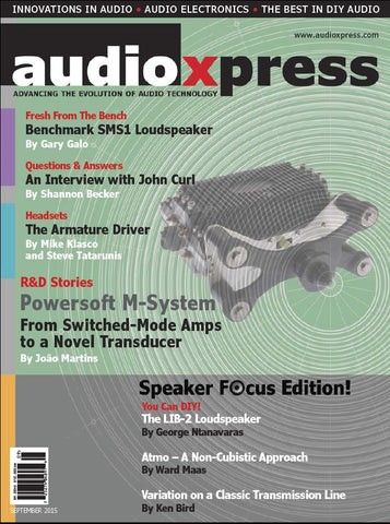 Audioxpress Cover Featuring Benchmark SMS1