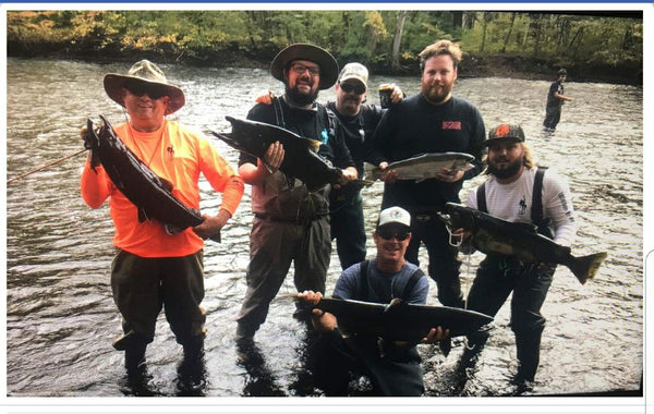 Nate Coy and his buddies had a great day yesterday in the Pineville area of the Salmon River.