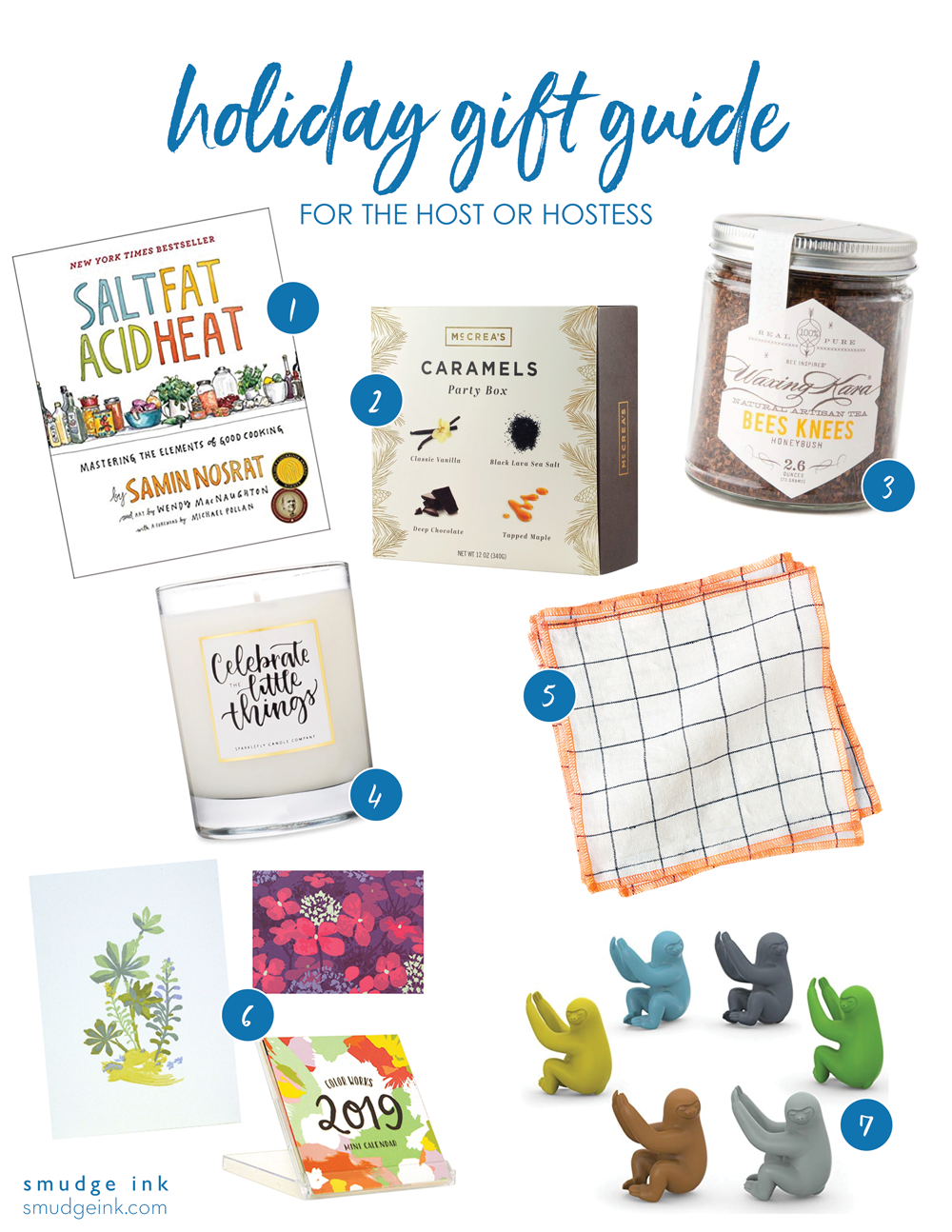2018 Holiday Gift Guide for the Host or Hostess by Smudge Ink
