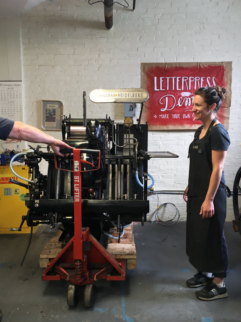 Moving Heidelberg Windmill Press | Smudge Ink