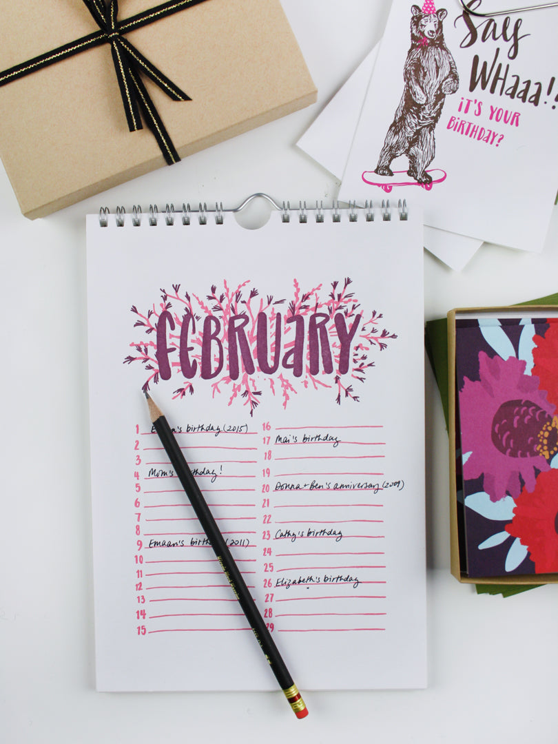 Getting Organized with the Perpetual Calendar | Smudge Ink