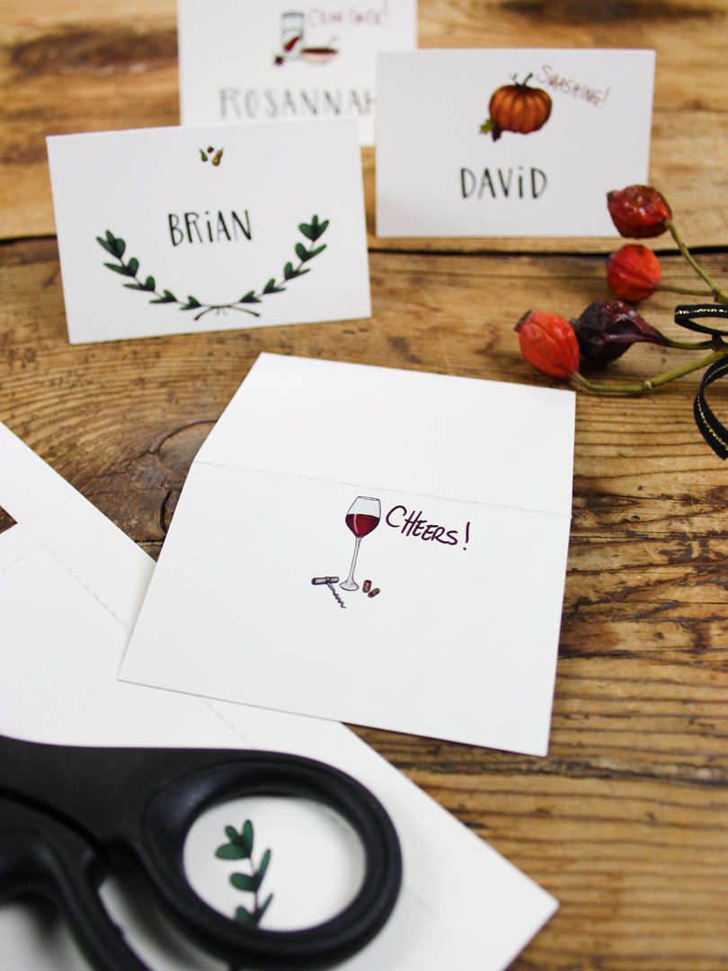 Printable Thanksgiving Place Cards | Smudge Ink