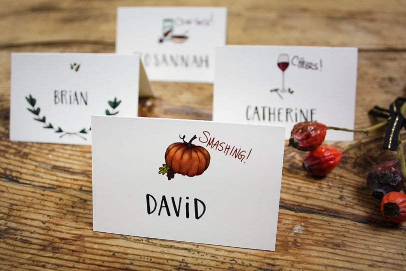 Printable Smashing! Pumpkins Place Card