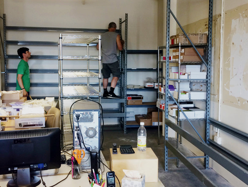 Installing New Shelves | Blog | Smudge Ink