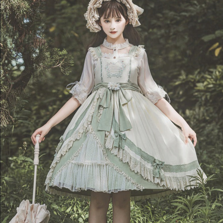栀】LO733 lolita オリジナル 洋服 ロリータ ワンピース-