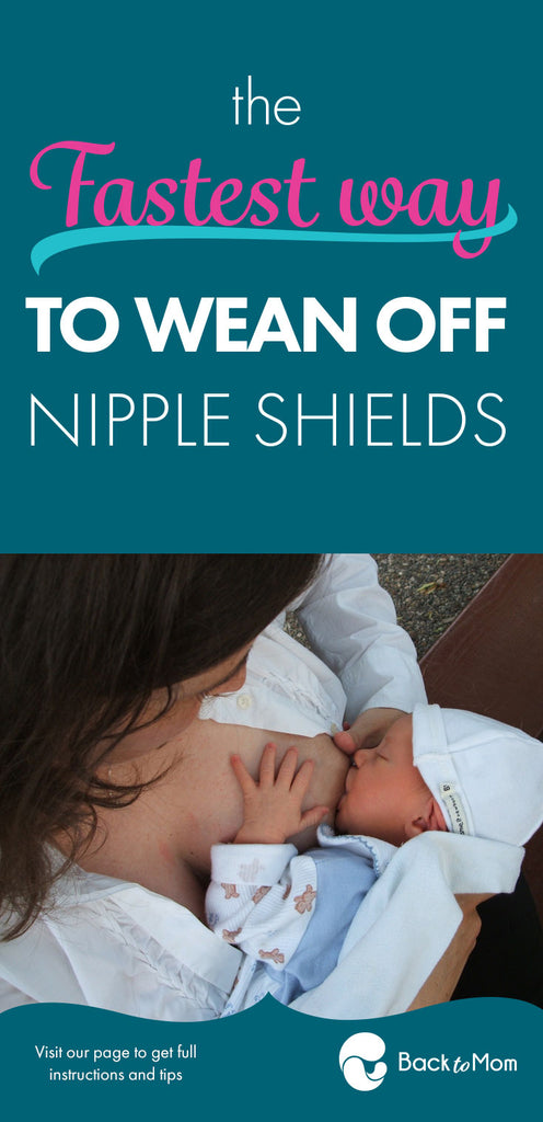 The fastest way to wean your baby off nipple shields. Weaning off nipple shields can be hard and this is the fastest and easiest way to do it. 
