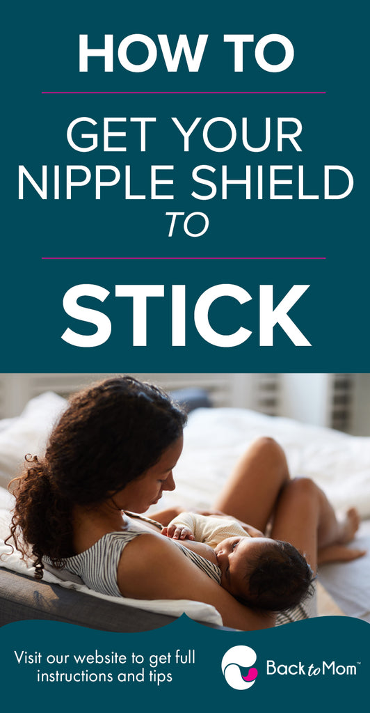 How to get your nipple shield to stick. There are some great ways to get your nipple shield to stick. Weaning off the nipple shield is the best way to feed baby. 