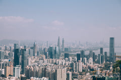 Skyscrapers in Shenzhen nearby Dongguan