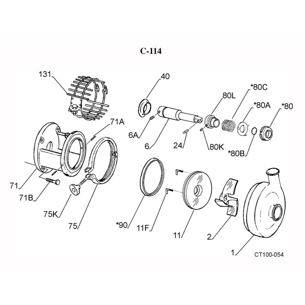 pump motor parts