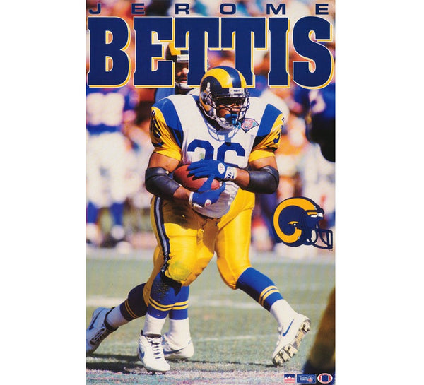 Jerome Bettis Rams Poster Los Angeles 