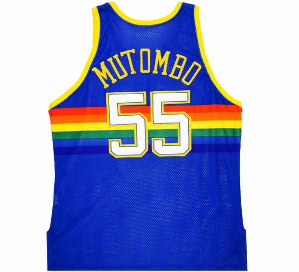 mutombo rainbow nuggets jersey