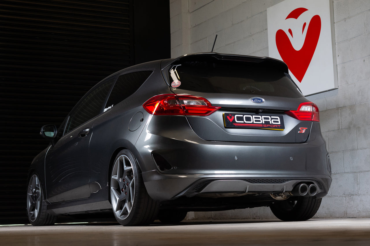 Ford Fiesta ST Mk8 Cat Back Cobra Exhaust with Carbon Fibre Tailpipes