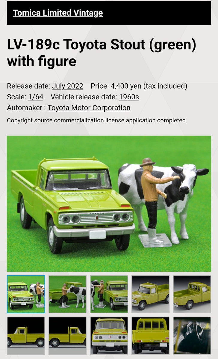 1/64 Tomica Limited Vintage LV-194b Datsun Truck (North American