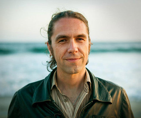 VIsual artist Michael Divine at a music festival in California.