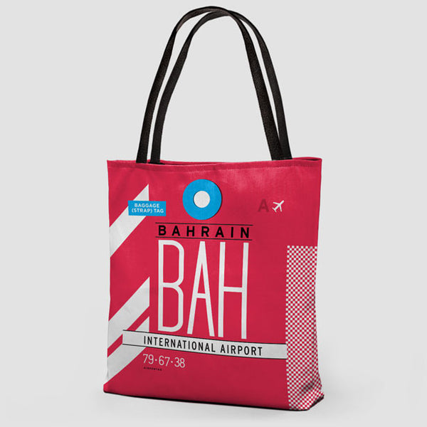 Tote Bag BAH Bahrain Intl Airport Manama, Bahrain IATA code BAH