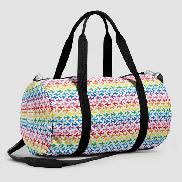 rainbow duffle bag