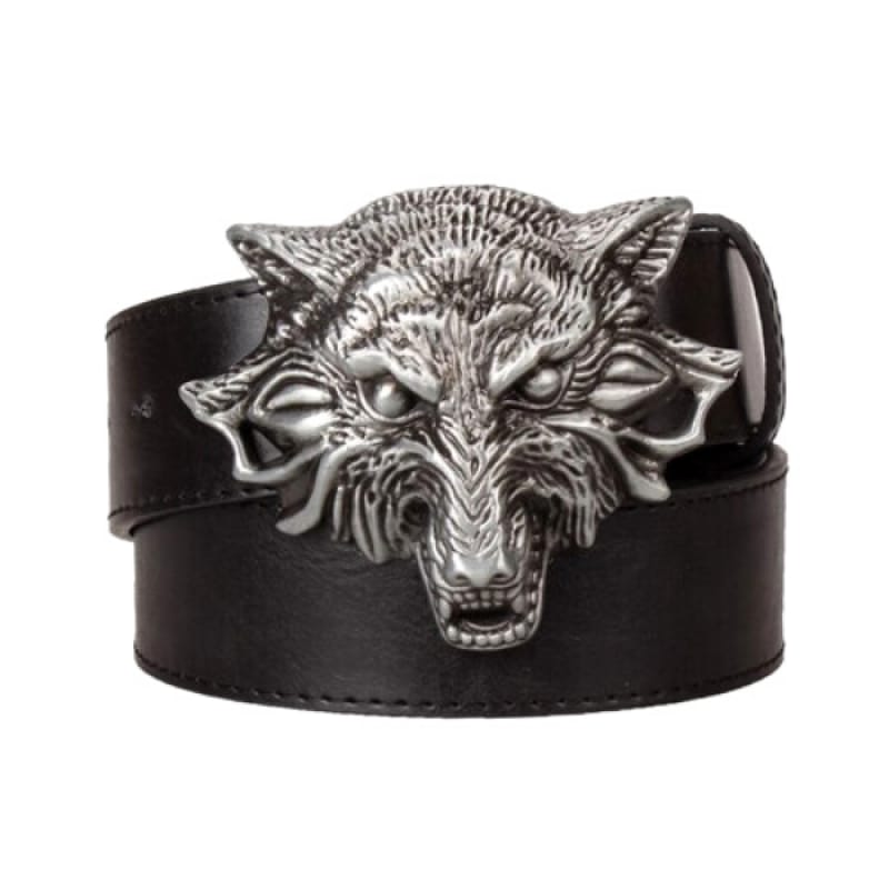 belt buckle wolf