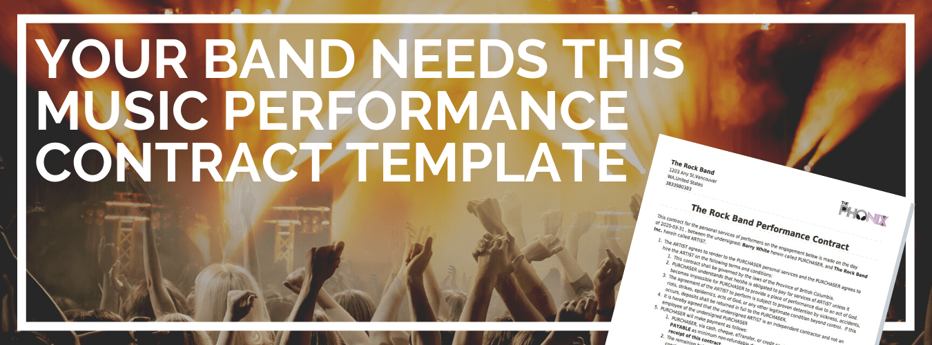 music band performance contract template