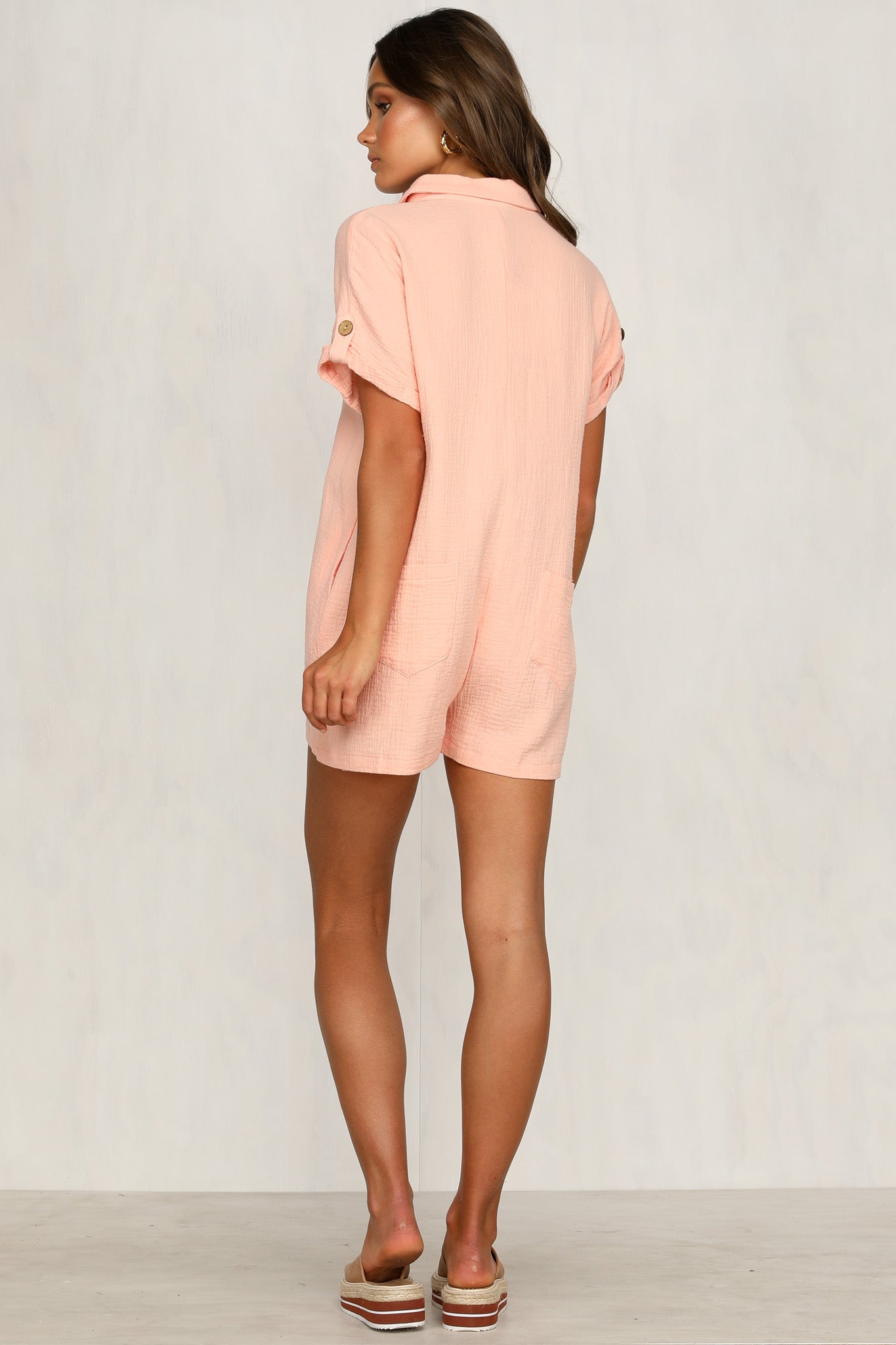 Chantilly Playsuit (Peach)
