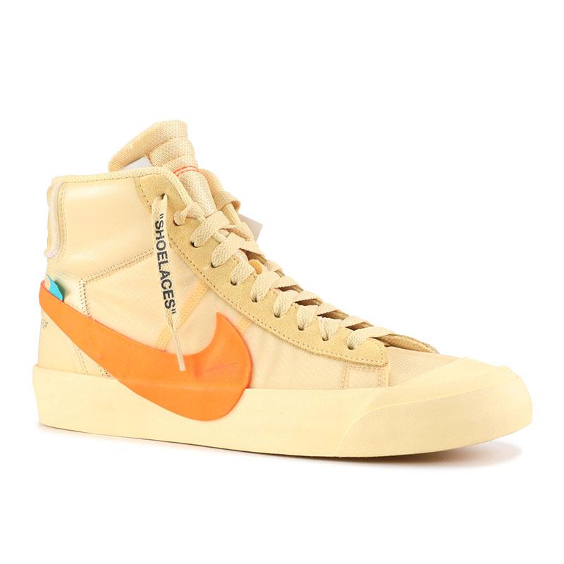 nike blazer orange off white