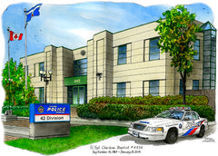 Toronto Police Services, 42 Division by Art Illustrator David Crighton