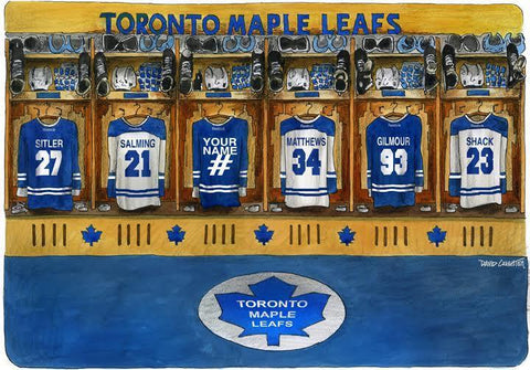 maple leaf hockey locker room