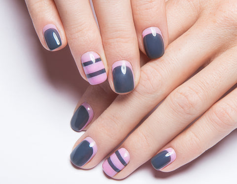 pink-gray-reverse-french-manicure
