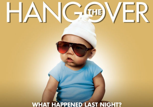 The baby from the movie The Hangover wearing sunglasses